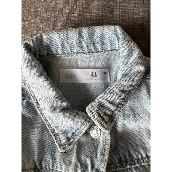 Zara Girls Denim Dress 2-3 Years Excellent Used Condition EUC - Picture 2 of 2